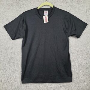 Vintage Jerzees Shirt Kids 10-12 Gray Heavyweight 50/50 Crewneck Made‎ USA 90s